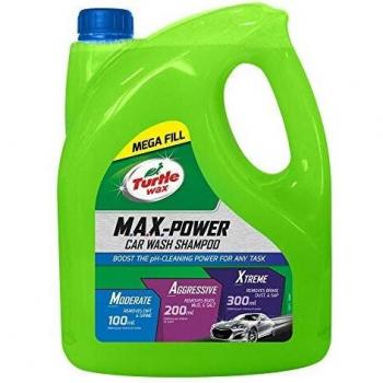 Turtle Wax MAX Power Car Shampoo with Wax Removal, 4 liters (TWX53284)