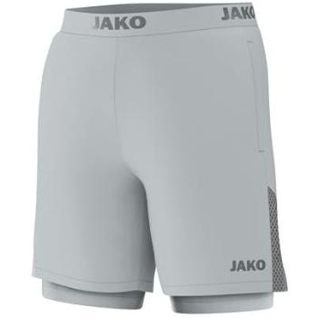JAKO Damen Sportshorts 2-in-1 Power (Größe 38, Grau)