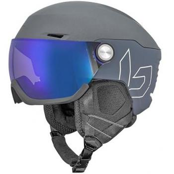 Casco Esquí Alpino Bolle V-Ryft Pure Azul con Lente Photochromic Blue, características: diseño unisex, visera integrada, talla S