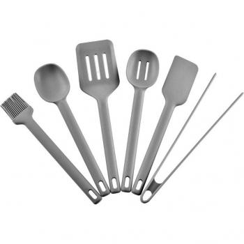 Kit de Cocina Silicona GXMA: Espátula, Cuchara, Clip y Cepillo