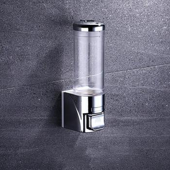 Station murale transparente sans-percée pour produits liquides