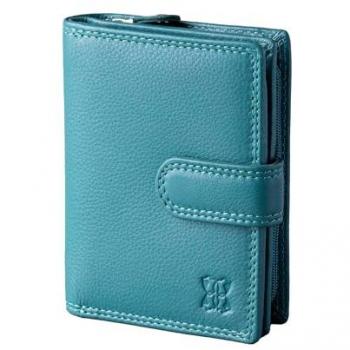 Lakeland Leather Teal Green Mini-Tasche mit Faltlasche für Frauen