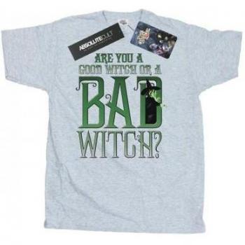 Zauberhafte Herrenmode – T-Shirt „Good Witch Bad Witch“ L weiß