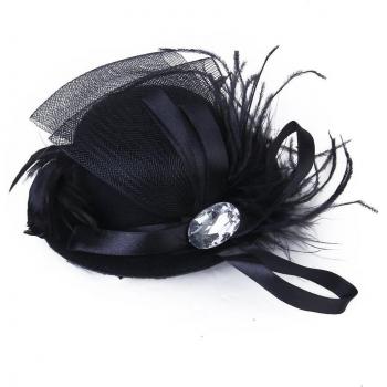 Brillante Mini Barrete Negro