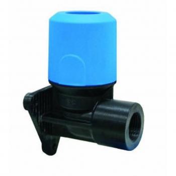 John Guest Speedfit – Blue Wallplate Elbow 25 mm × ½” – UGPWB2514