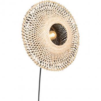 Smarte orientalische Bambus-Wandleuchte Rina E27