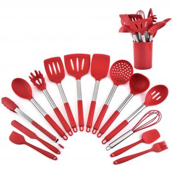 15pcs Anti-Scald Silicone Kitchen Utensil Set