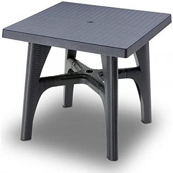 Table S-CAB 80 cm, Anthracite Intrecciato