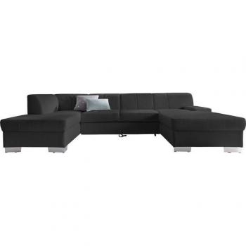 DOMO Star U‑Form Modularsofa mit Bettfunktion