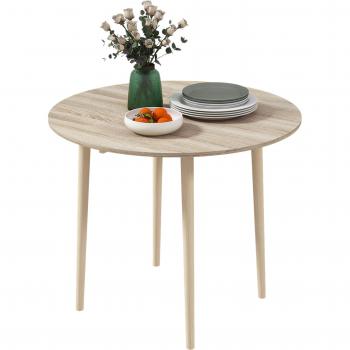 Natural Wood Folding Dining Table