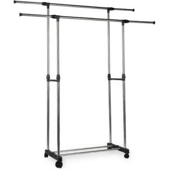 Perchero Urbano Ágil Ruedas y Altura Variable (80‑150 x 42 x 90‑160 cm)
