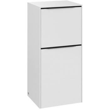 Villeroy et Boch armoire latérale Subway 3.0 C59501VF 40x86x36,2cm, charnière droite, poignée Volcano noir, blanc pur