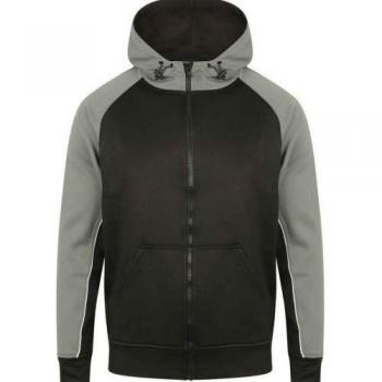 Finden & Hales Men's Paneled Sports Zip-Up Hoodie
