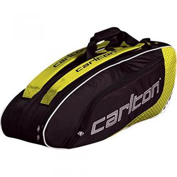 DUNLOP Carlton Pro 2‑Pocket Thermo Badminton Bag – Red & Black