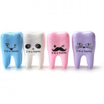 Pack de 4 Sacapuntas Estilo Cartoon para Materiales Educativos y Laborales, Colores Aleatorios