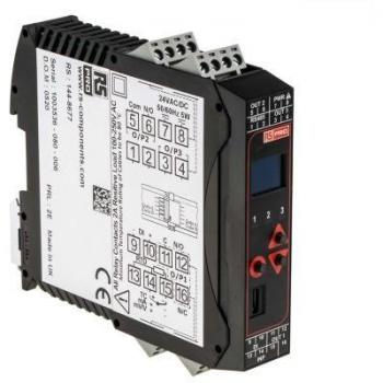 Module de régulation de température PID 24V, 2 relais, 1 entrée, 22.5 x 110mm