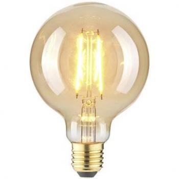 Amber Color LED Bulb LM85059 by LightMe, E27 Socket, Globe Design