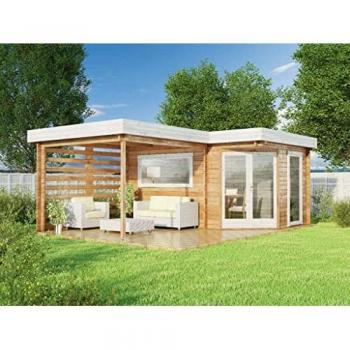 Abri de jardin ALPHOLZ Pepe en Bois Massif avec Design Pentagonal