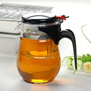 Service à thé en verre 500ml avec filtre