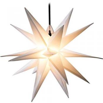 Estrella de jardín, color blanco, para exteriores