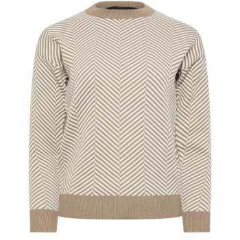 Pull Pixie Girl Minuscule Chevrons Brun 42/44