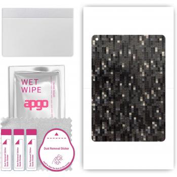 Carbon Black Pixel Wrap Film for iPad 2