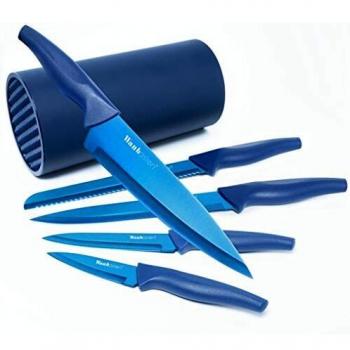 Wanbasion : couteaux professionnels en acier inoxydable bleu