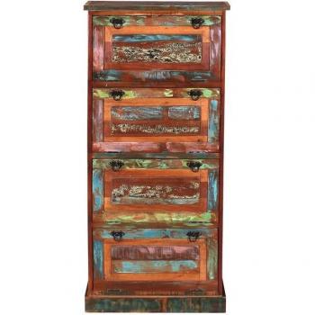 SIT „Riverboat“ – Schuhschrank in Massivholz, 65 x 145 x 25 cm