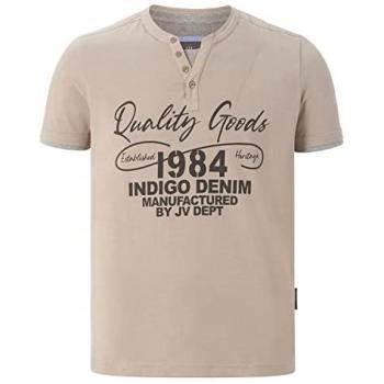 Herren T-Shirt NANTE beige 4XL Jan Vanderstorm