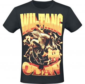 Herren-Wu Tang Clan Bee Shirt – Schwarz, Größe M