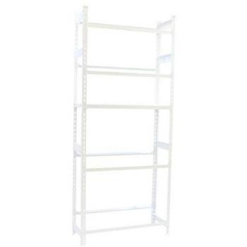 Estantería SimonRack para Cajas de Bebidas, 12 Cajas, 5 Baldas, 100 kg por balda, 2000x800x300 mm, Blanco, Sin Tornillos