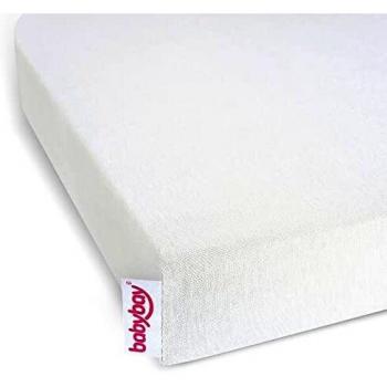 Babybay Lenzuolo con angoli in jersey deluxe, per modelli Maxi, Midi, Boxspring, Comfort e Comfort Plus, colore off-white