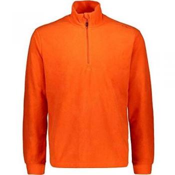 Pull polaire à col roulé homme CMP 46 rouge orange