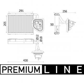 MAHLE Air Conditioning Evaporator AE 159 000P