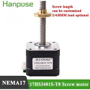 Nema17 17HS3401S-T8 310mm Z-Motor mit Trapezgewinde für Zubehör