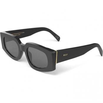 RETROSUPERFUTURE TEтра BLACK TG1 Unisex Round Sunglasses