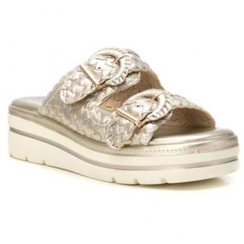 Sandalias de Piel para Mujer Carmela 162335 en tono Dorado