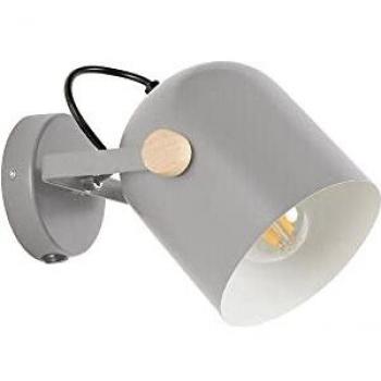 Applique Ylva Métal 2 L E27 40 W Gris mat