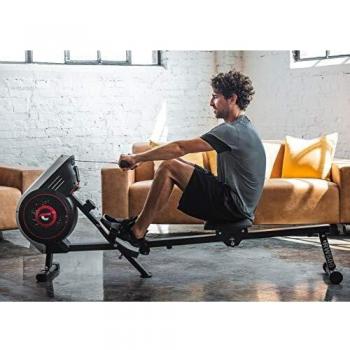 Christopeit Rudergerät mit Handpulsmessung