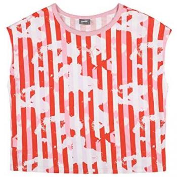 Camiseta Puma Alpha Aop Estilo Infantil Rosa/Roja 846948-26
