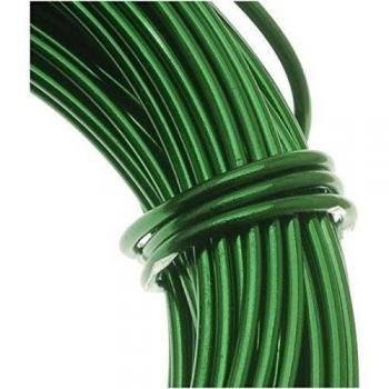 Alambre de Aluminio Calibre 12 para Envolver Joyas Verde