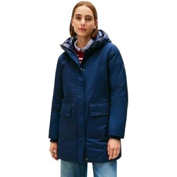 Tommy Hilfiger Parka WW0WW46533 – Relaxed Fit, dunkelblaues Web‑Obermaterial
