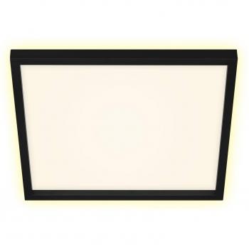 Briloner CADRE LED-Deckenlampe 42x42 cm, schwarz, 3000 lm