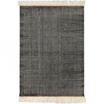 Esprit Alfombra tejida a mano en lana negra y cruda 160x230 goodweave®
