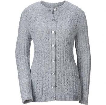 Classic Basics Langarm-Stoffjacke Damen 46 Grau