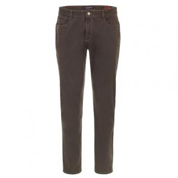 CASAMODA Hose uni Herren 38/30 Braun – Baumwoll-Chino mit Elasthan