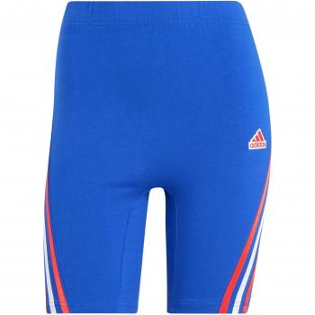 Malla corta de mujer Future Icons 3 bandas adidas, color azul, talla XS