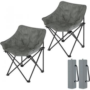 Woltu Leichter Campingstuhl mit Tragetasche (2er Set)