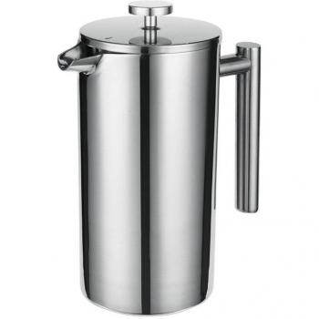 Edelstahl Kaffeezubereiter mit Doppel-Filter