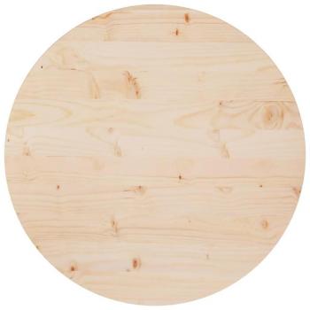 Plateau de table Ø70x2,5 cm en bois de pin